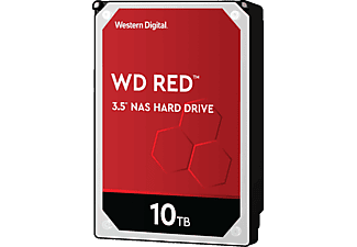 WESTERN DIGITAL WD101EFAX Red NAS - Disque dur (HDD, 10 TB, Rouge/Noir/Argent)