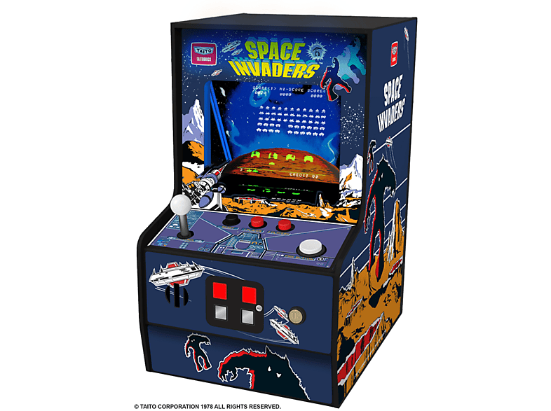 Consola Player Space invaders my arcade microusb jack 3.55mm retroiluminado azul atari lynx