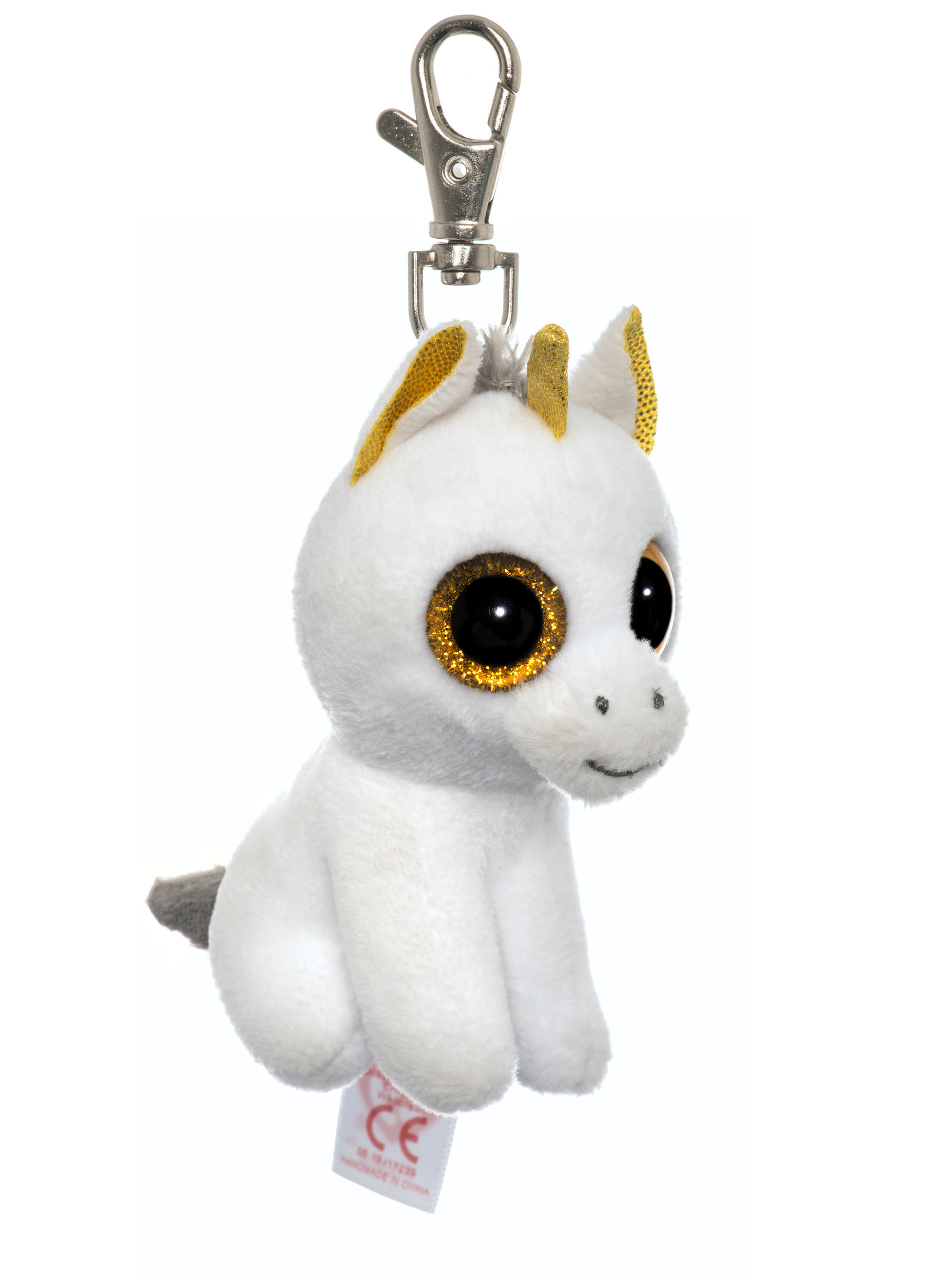 ws/gold Einhorn Mehrfarbig TY Plüschfigur 8,5cm Pegasus