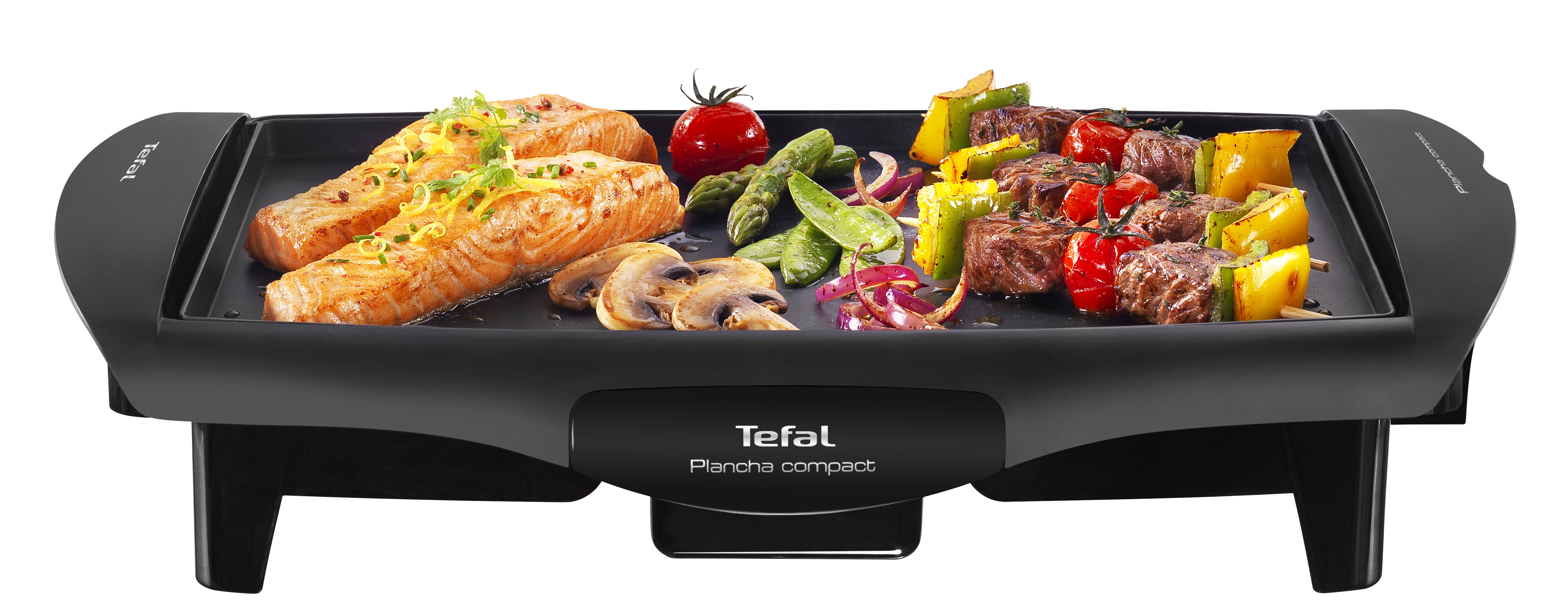 Tefal Cb5005 Plancha de cocina 1800w cb500512 25x35cm 1800 asar antiadherente negro compact 900 compatible lavavajillas superficie 25 35