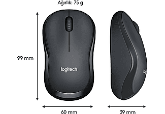 LOGITECH M220 Sessiz Kompakt Kablosuz Mouse - Siyah_3