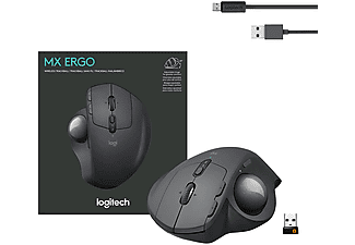 LOGITECH MX Ergo Kablosuz Konforlu Trackball Mouse  - Siyah_2