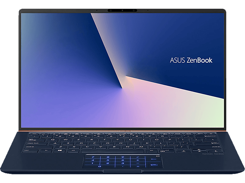 i7 ZenBook Blue mit Intel® UX433, Display, Core™ Notebook 14 MX250, GeForce® Royal 14 Zoll Prozessor, SSD, ASUS 512 GB 8 RAM, GB