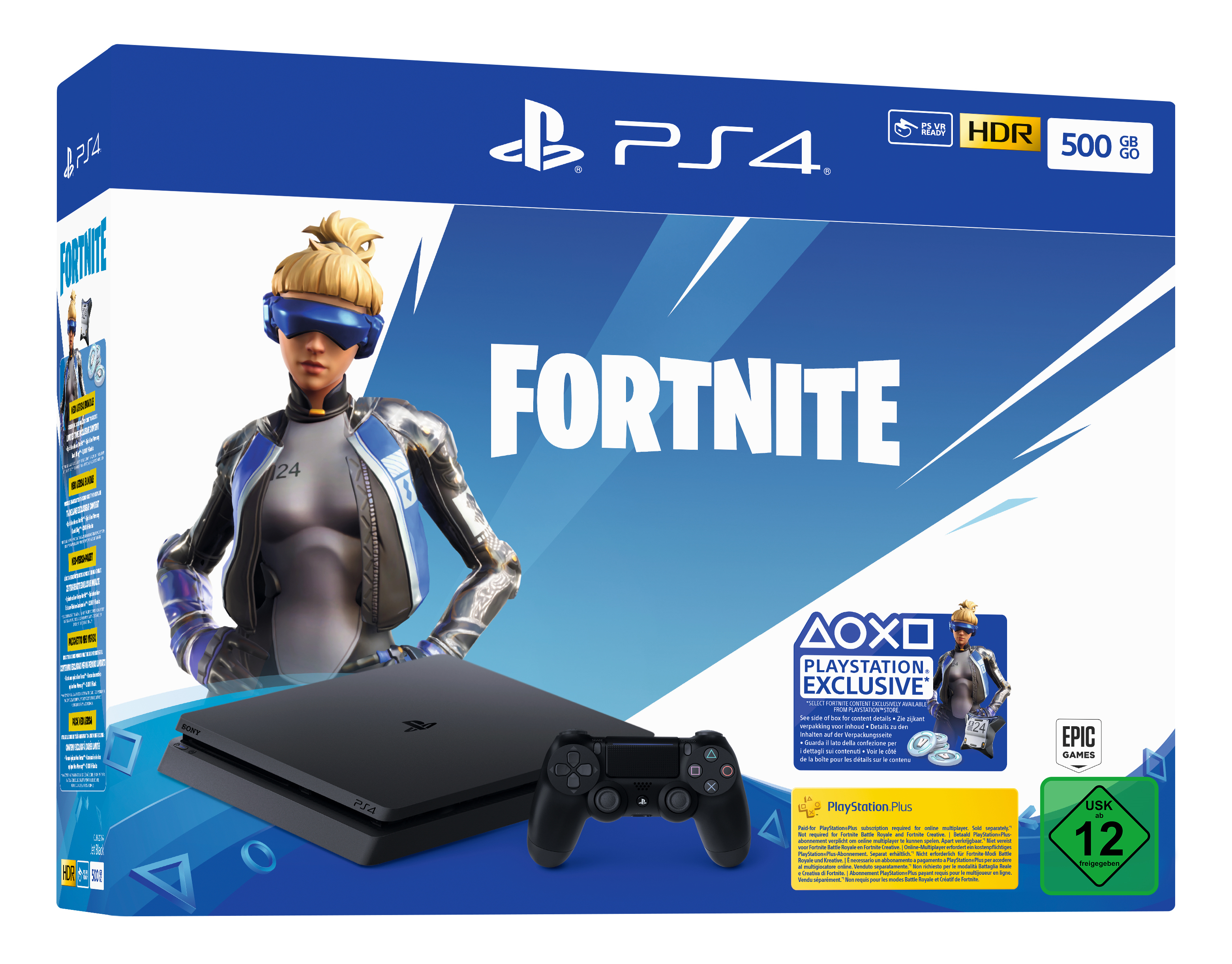 SONY PS4 500GB Jet Black: Fortnite Neo Versa Bundle
