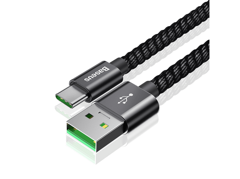 baseus beseus double type c icin 5a 1m hizli sarj usb kablo siyah