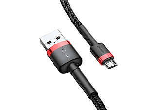 BASEUS Cafule  Mikro  İçin 2.4A 1M USB Kablo Gri Siyah_2