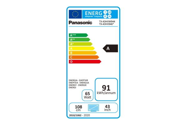 PANASONIC TX-43HXW944 LED TV (Flat, 43 Zoll / 108 cm, UHD 4K, SMART TV, my Home Screen 5.0)