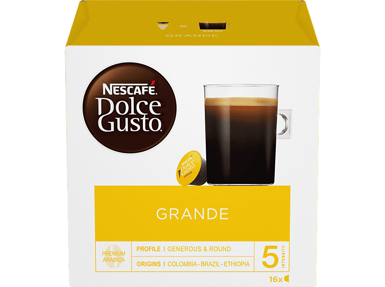 DOLCE GUSTO Kaffeekapsel Caffé Crema (16 Stk., Kompatibles System