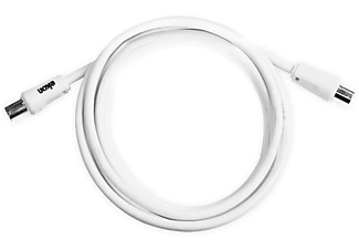EKON White male / female antenna cable 1.8M