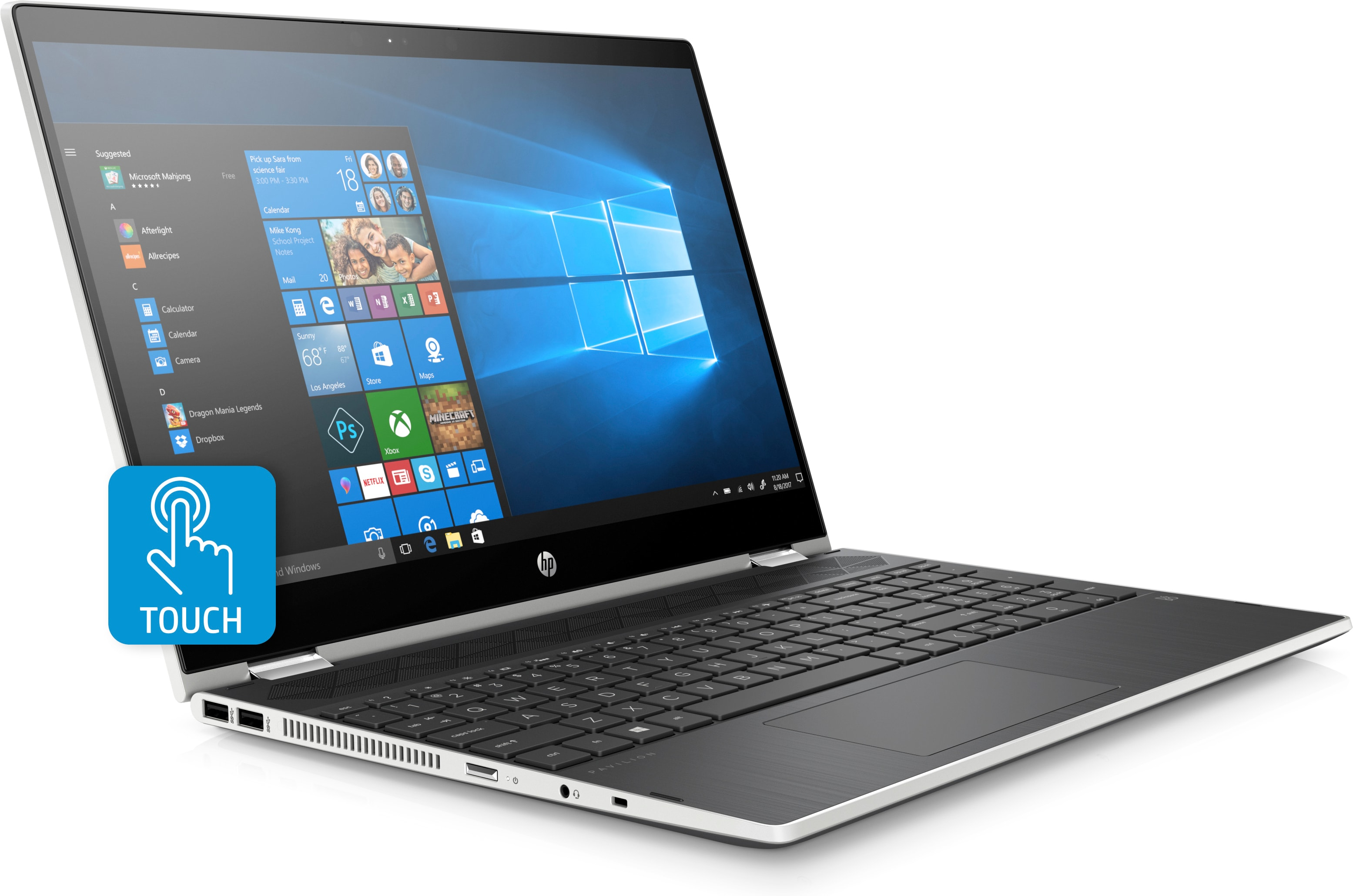 HP Pavilion x360 15-cr0301ng - 15,6 Zoll - Intel® Core™ i3 i3-8130U - 8 GB - 1 TB - Intel® UHD 620 - Windows 10 Home (64 Bit)