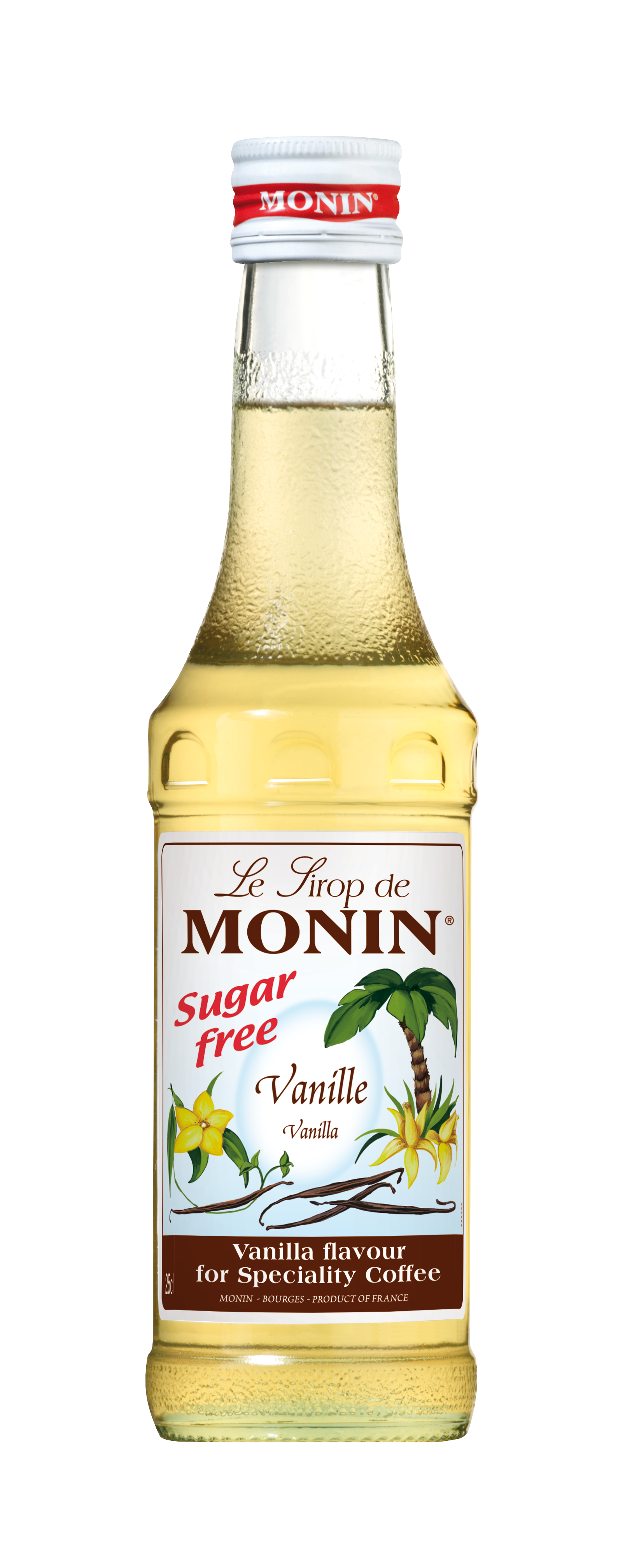 MONIN Cukormentes szirup, vanília, 250 ml