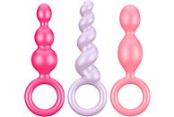 SATISFYER Booty Call - Analplugs (Pink/Rot/Lila)