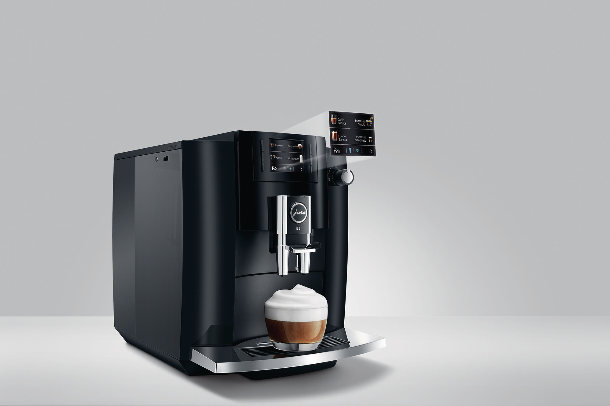 JURA E6 (EB) Kaffeevollautomat Piano Black