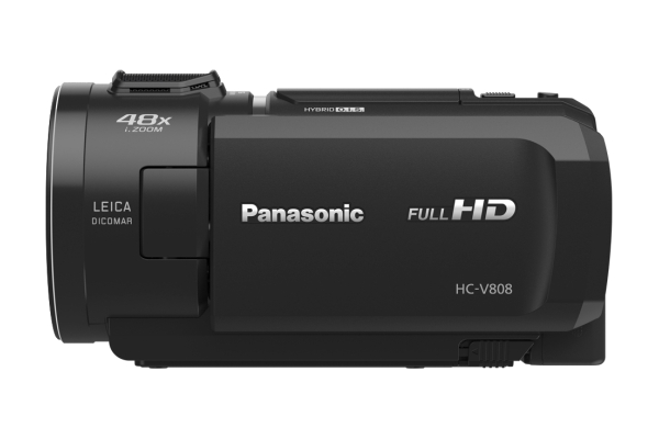 PANASONIC HC-V808EG-K LEICA Camcorder , BSI-MOS 8,57 Megapixel, 24xopt. Zoom