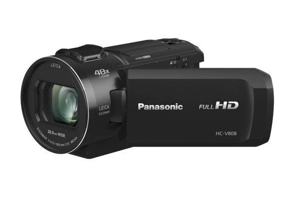 PANASONIC HC-V808EG-K LEICA Camcorder , BSI-MOS 8,57 Megapixel, 24xopt. Zoom