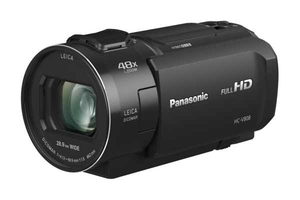 PANASONIC HC-V808EG-K LEICA Camcorder , BSI-MOS 8,57 Megapixel, 24xopt. Zoom
