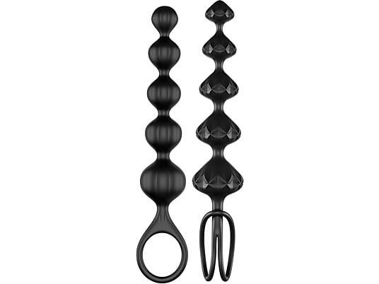 SATISFYER Love Beads - Analkugelketten (Schwarz)