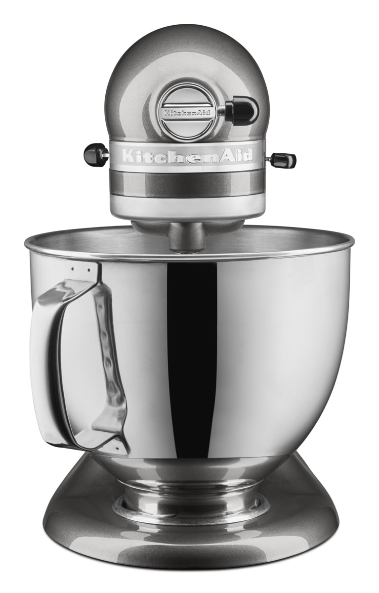 KITCHEN AID 5 KSM 125 EQG Artisan Küchenmaschine mit kippbarem Motorkopf Liquid Graphite (Rührschüsselkapazität: 4,8 l, 300 Watt)