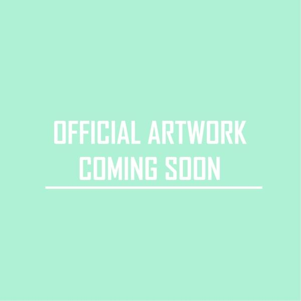 Fond vert menthe avec texte blanc indiquant 'OFFICIAL ARTWORK COMING SOON'.