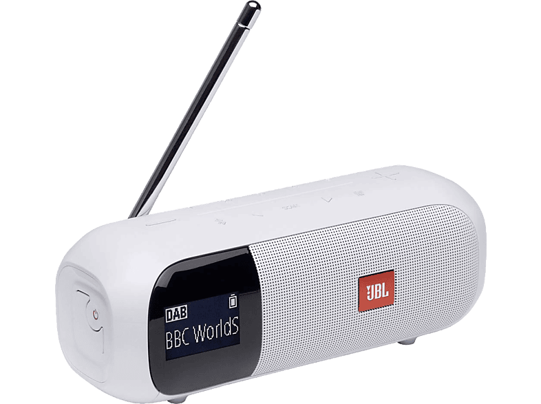 JBL Draagbare Radio Bluetooth Dab+ Tuner 2 Wit (jbltuner2wht)