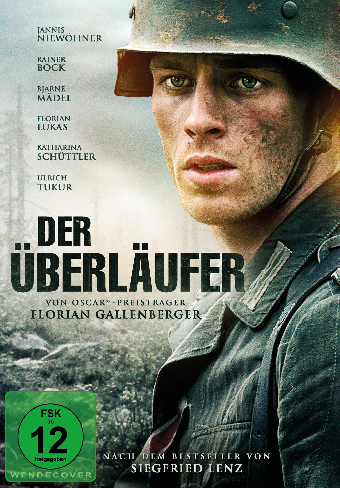 Filmcover von Der Überläufer. Ein Mann in Uniform blickt in die Kamera.