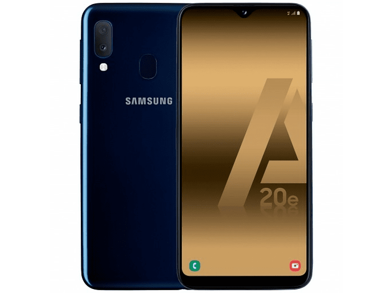 Móvil - Samsung Galaxy A20e, Azul, 32GB, 3GB RAM, 5.8" HD+, Exynos 7884B, Android + Inst. Protector Pantalla