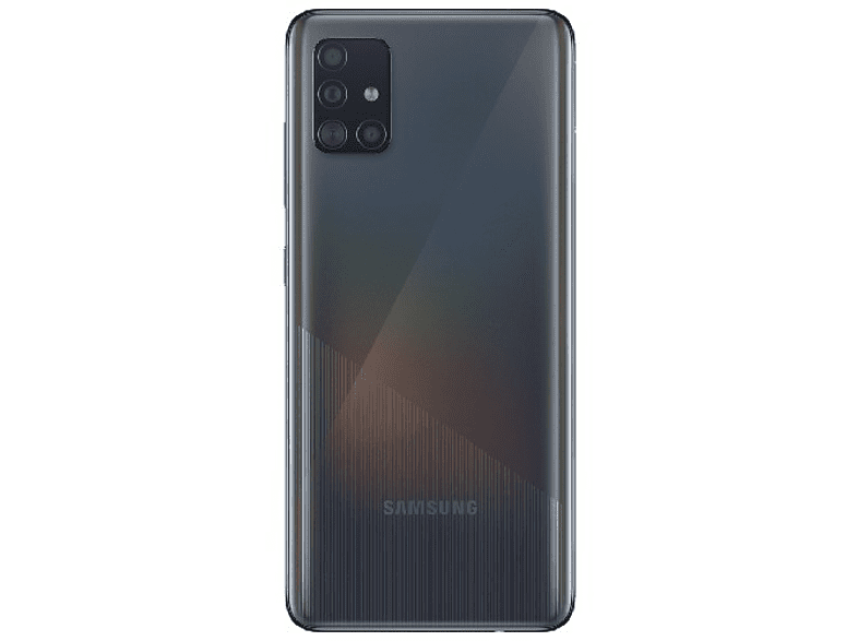 Móvil - Samsung Galaxy A51, Negro, 128GB, 4GB RAM, 6.5" FHD+, Exynos9611, Android + Inst. Protector Pantalla