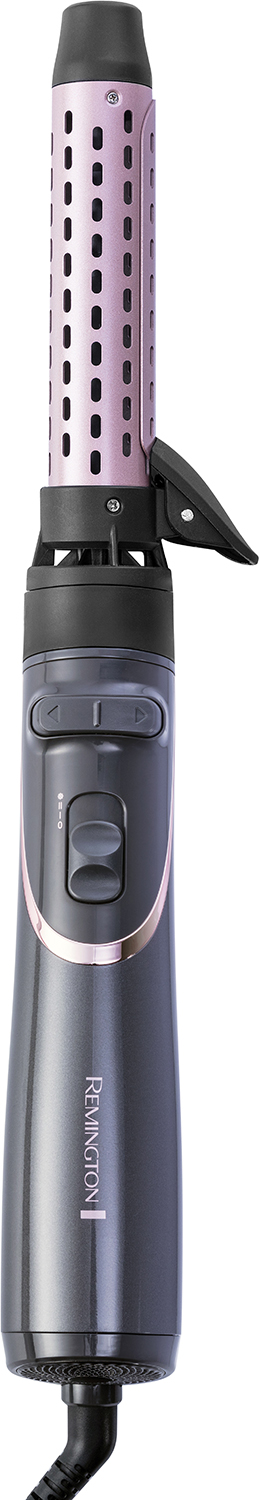Hair styler in shades of gray and rose.  The brand name Remington is visible.