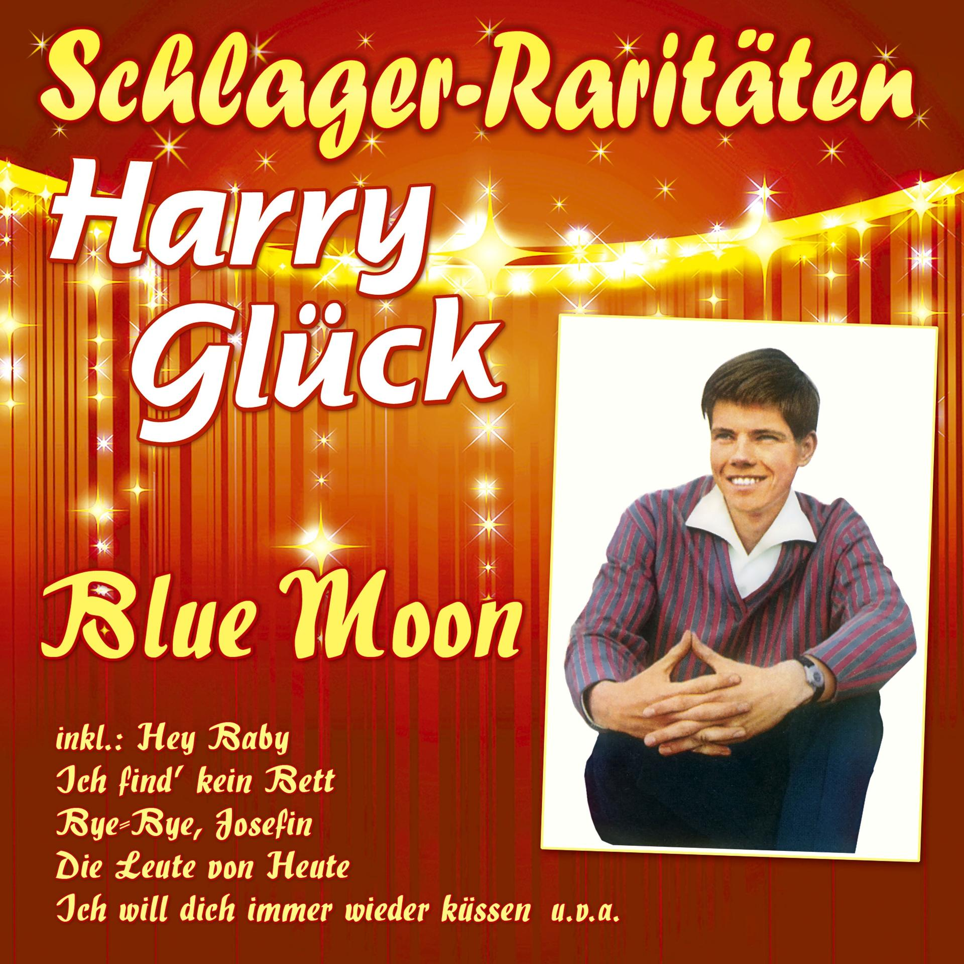 Albumcover. Ein Mann in blauem Hemd mit Lächeln. Titel: 'Blue Moon'.
