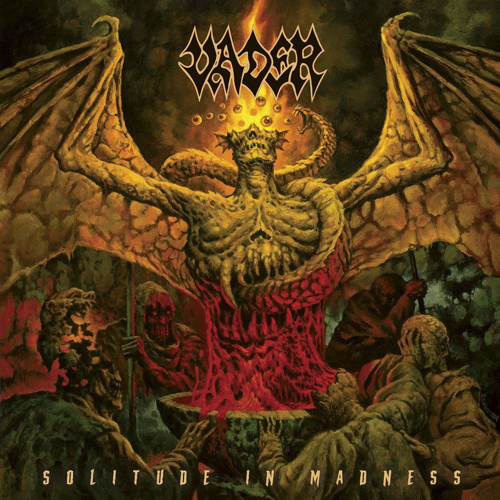 Albumcover für Vaders Solitude in Madness, mit einem Dämon und Figuren.