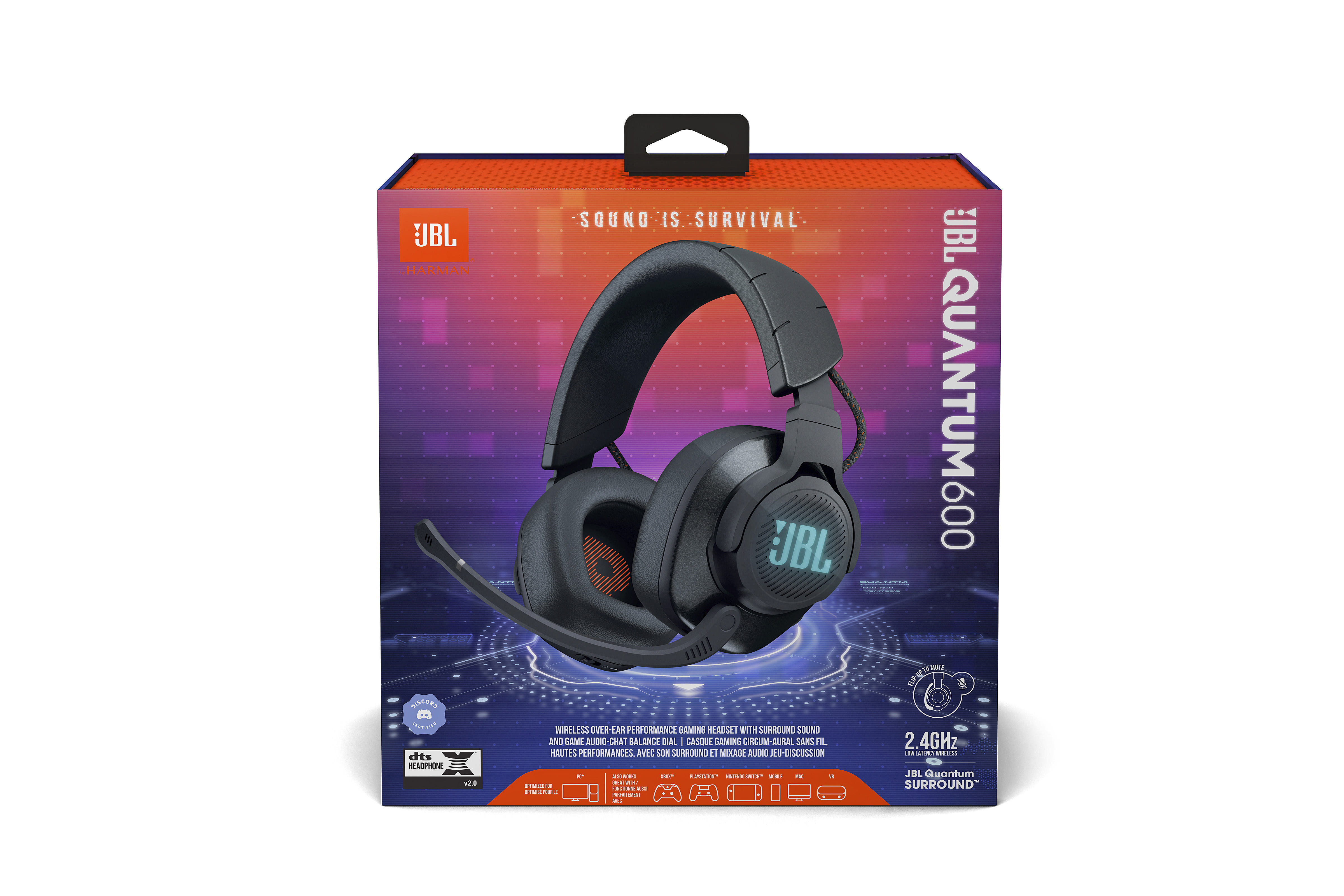 JBL Quantum 600, Over-ear Gaming Headset Schwarz