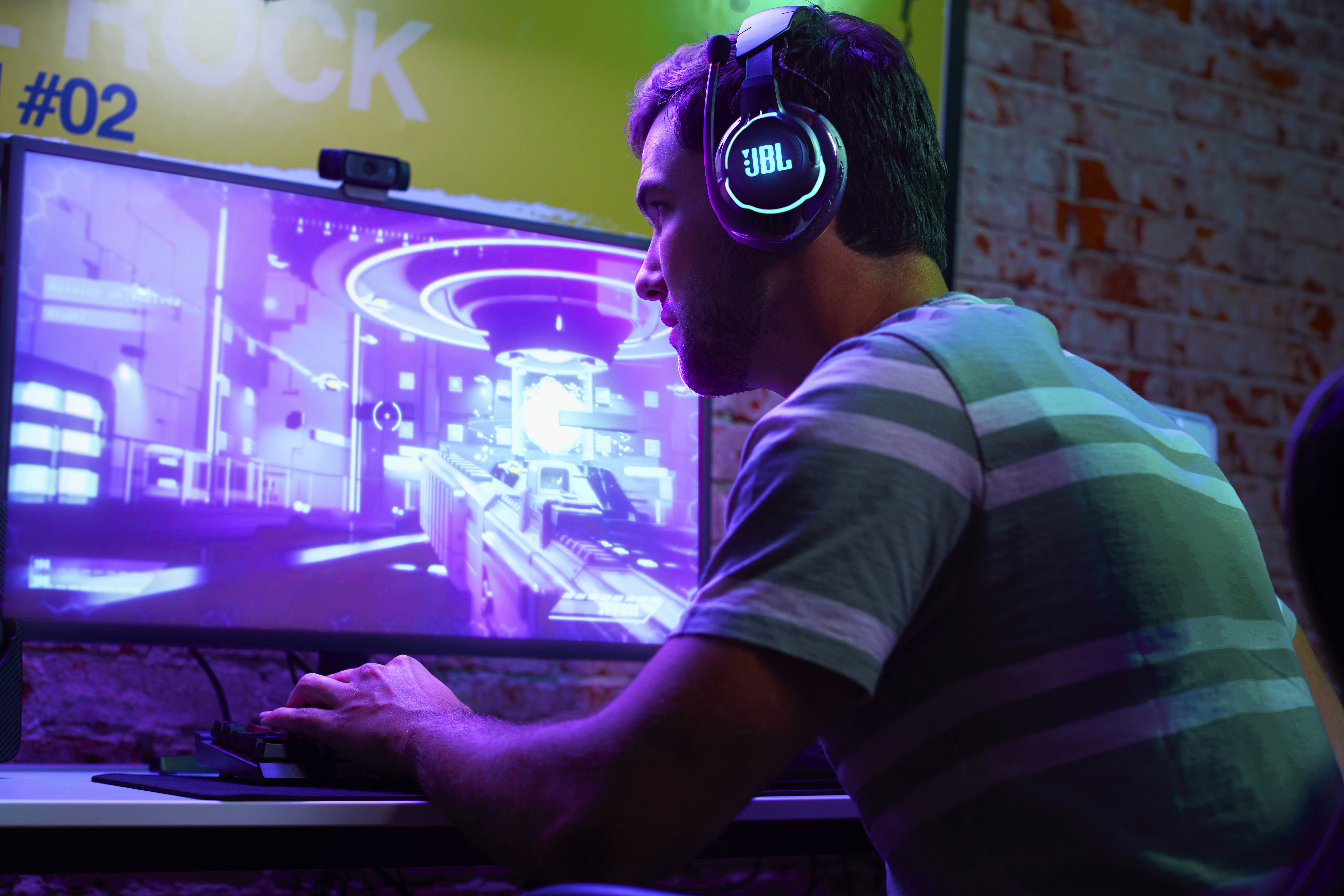 JBL Quantum 800, Over-ear Gaming Headset Bluetooth Schwarz