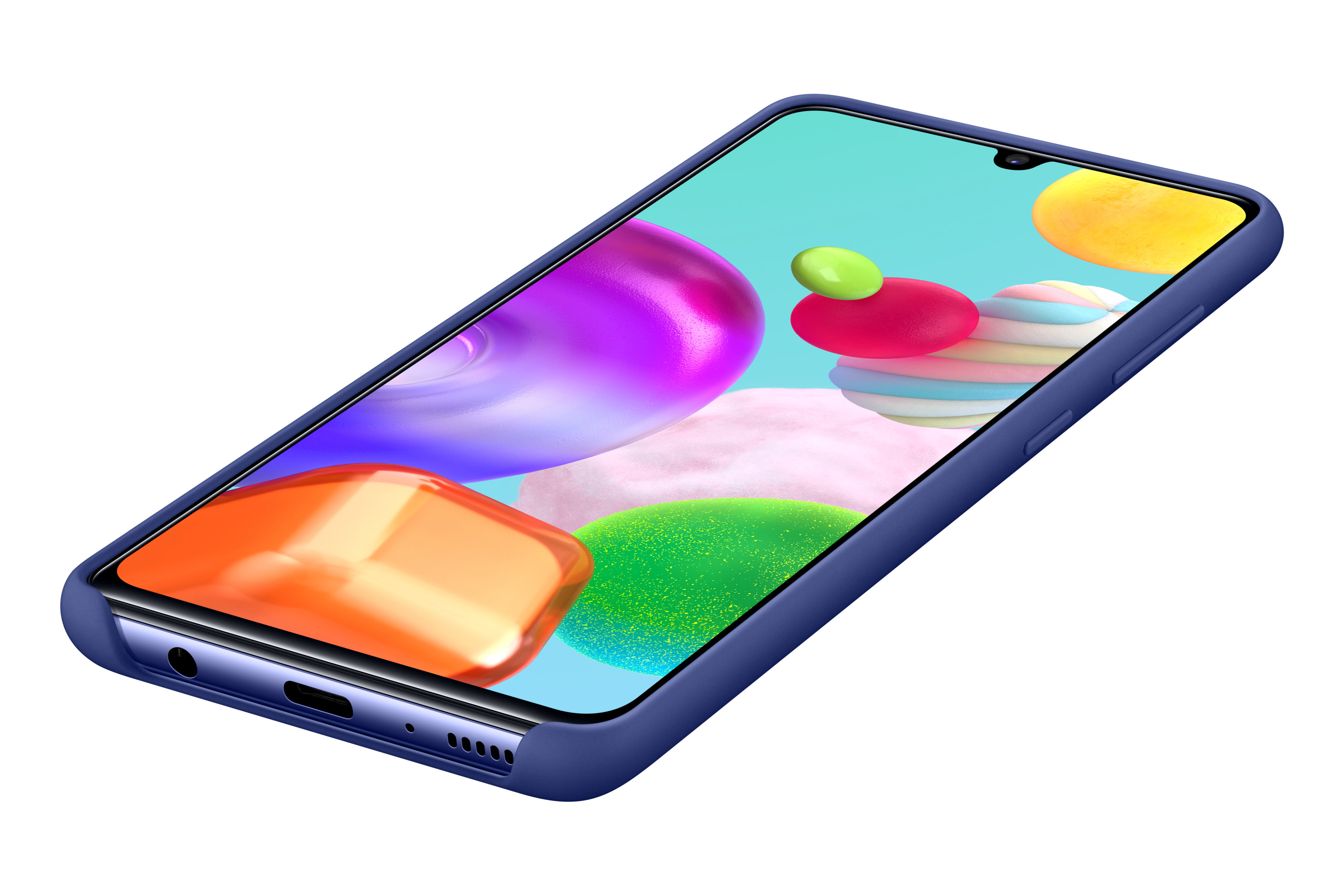 SAMSUNG EF-PA415, Backcover, Samsung, Galaxy A41, Blau