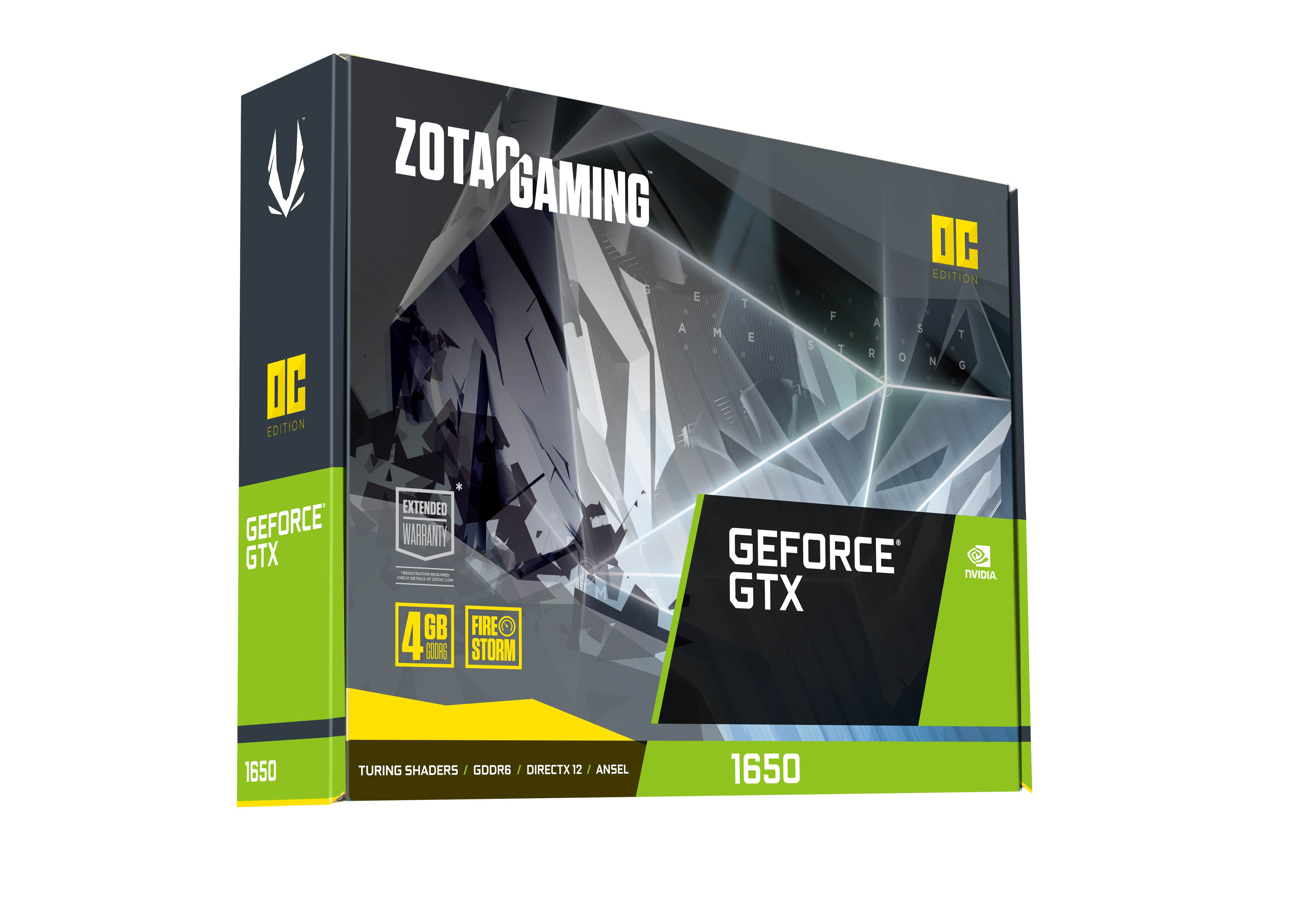 ZOTAC GeForce® GTX 1650 OC 4GB (ZT-T16520F-10L) (NVIDIA, Grafikkarte)