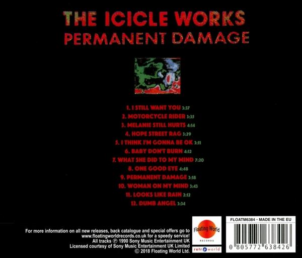 CD-Rückseite: Albumtitel, Trackliste, Logo und Barcode.