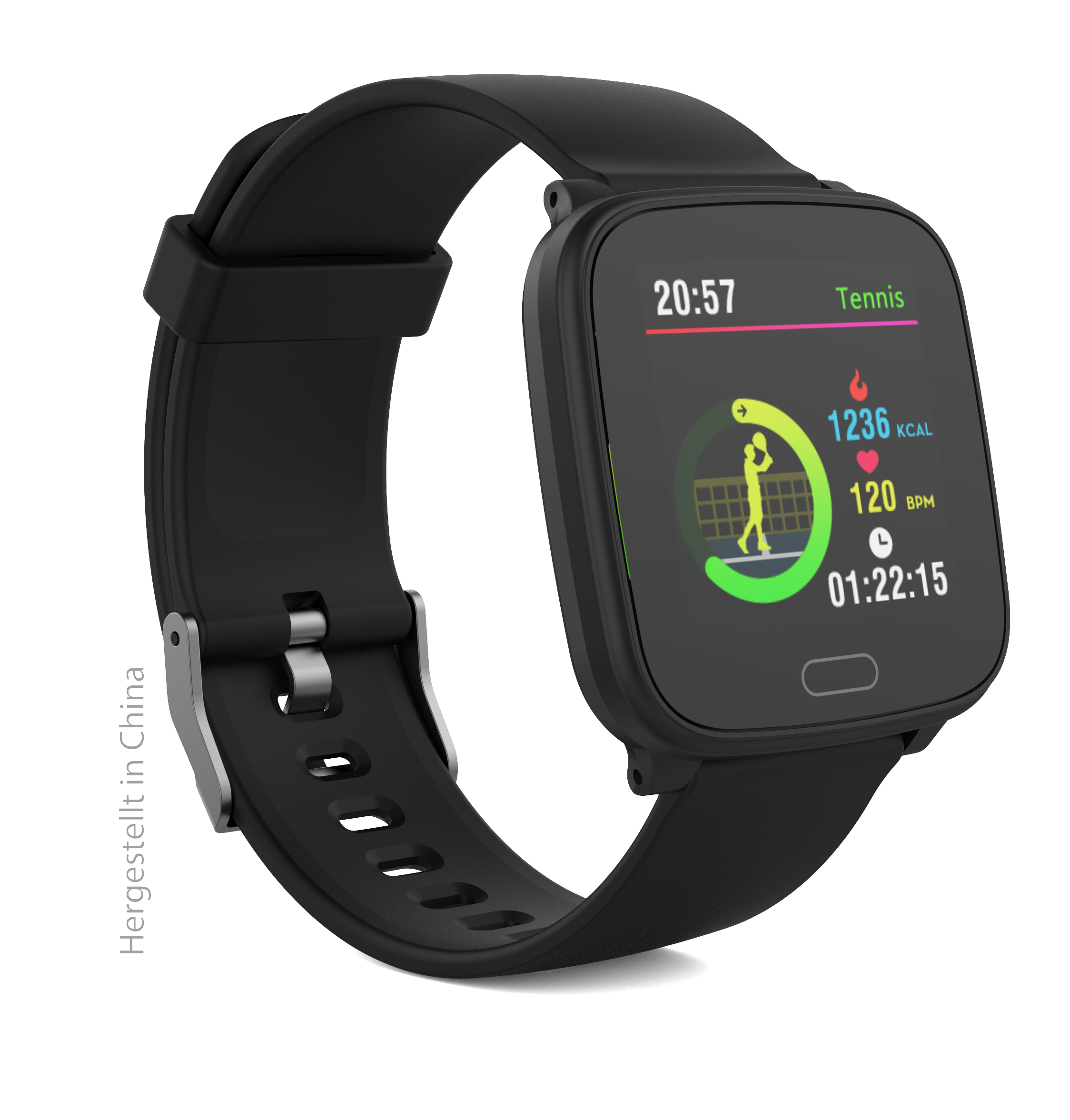 SWISSTONE SW 610 HR, Smartwatch, 215 mm, Schwarz