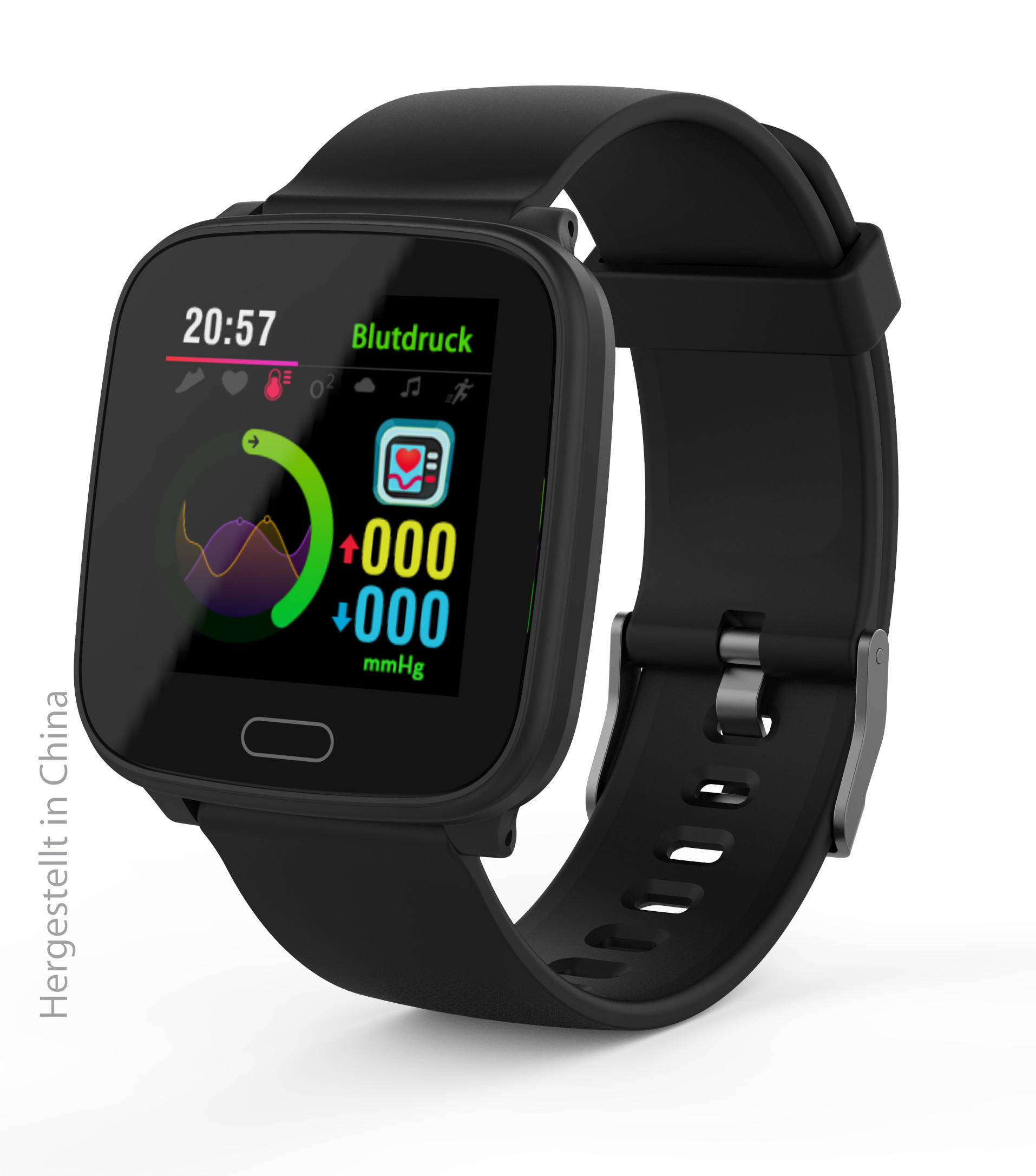 SWISSTONE SW 610 HR, Smartwatch, 215 mm, Schwarz