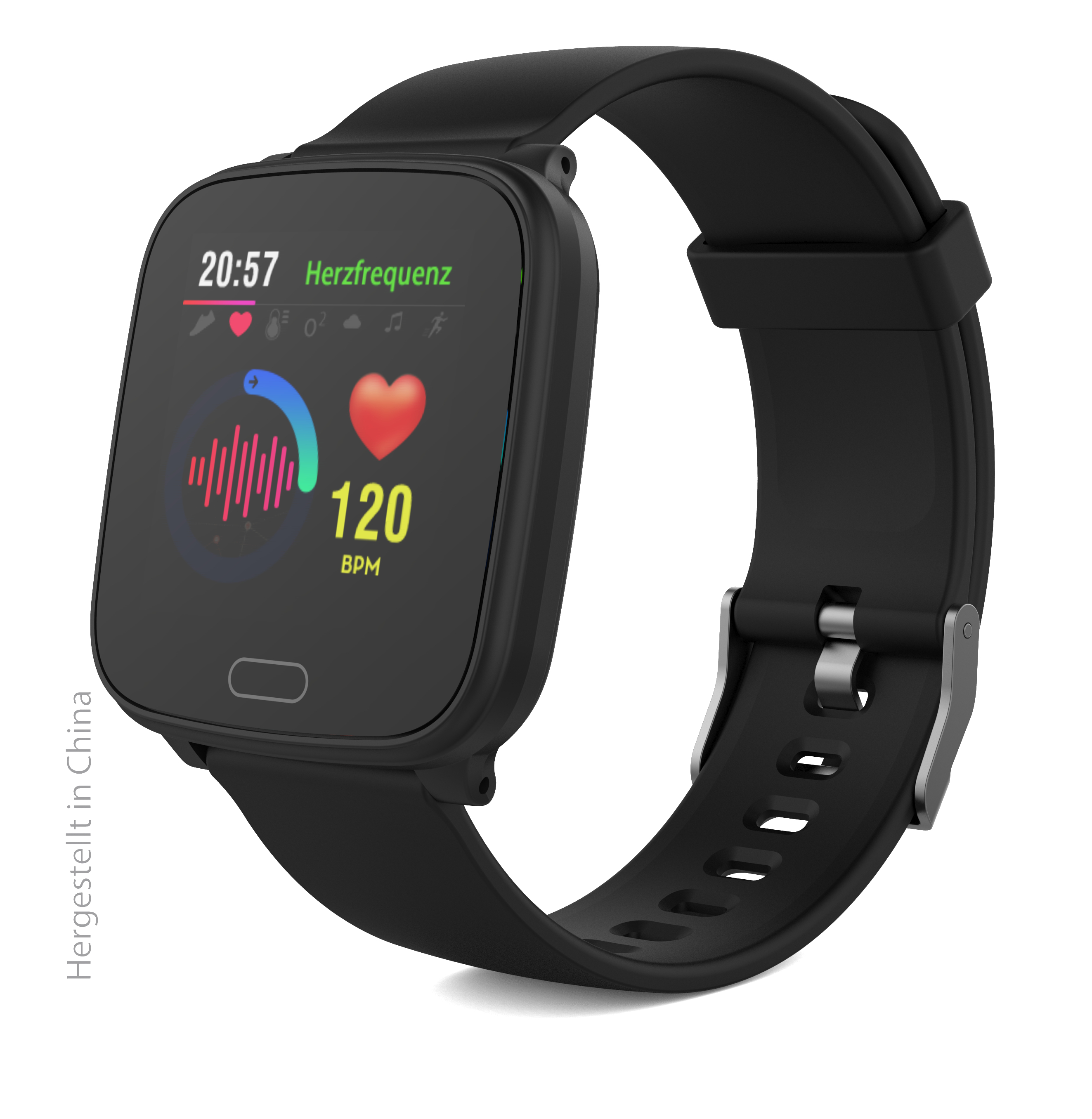 SWISSTONE SW 610 HR, Smartwatch, 215 mm, Schwarz