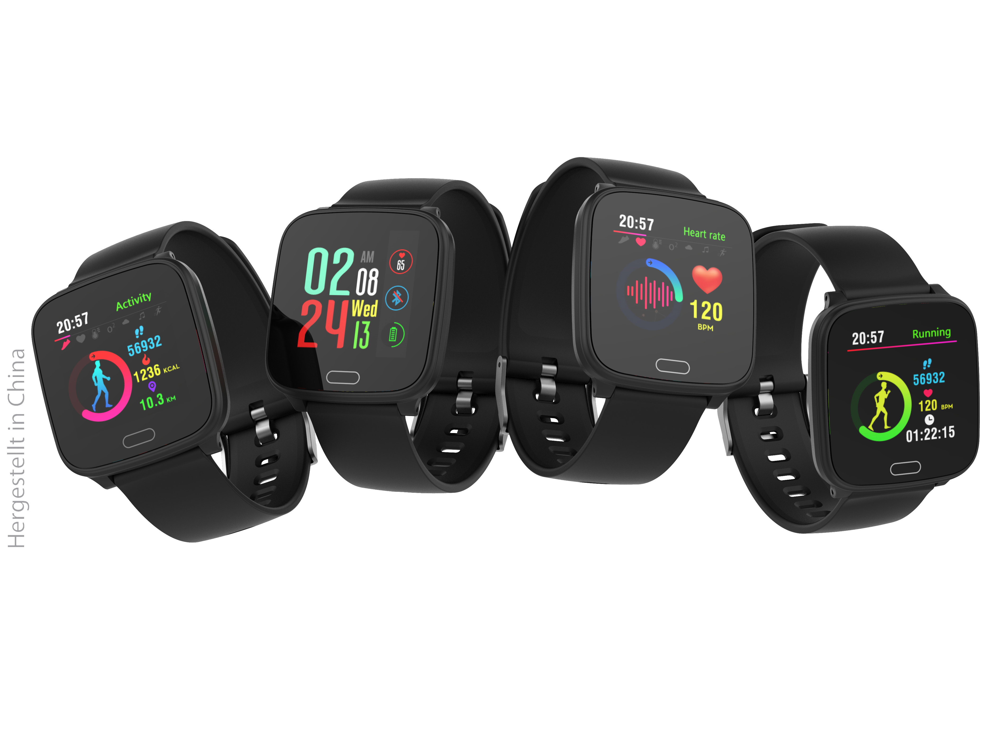 SWISSTONE SW 610 HR, Smartwatch, 215 mm, Schwarz