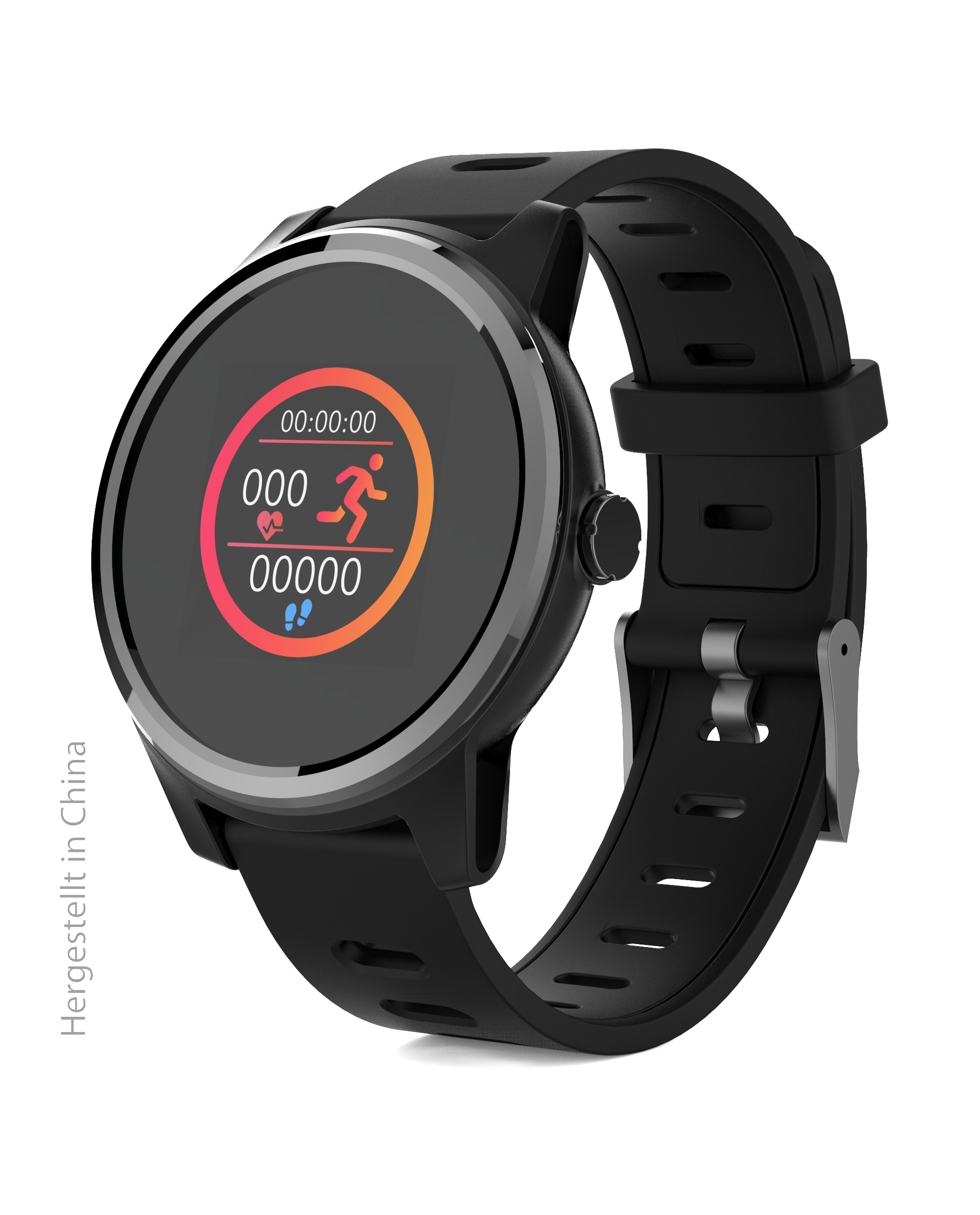 SWISSTONE SW 660 ECG Smartwatch Kunststoff, 215 mm, Schwarz