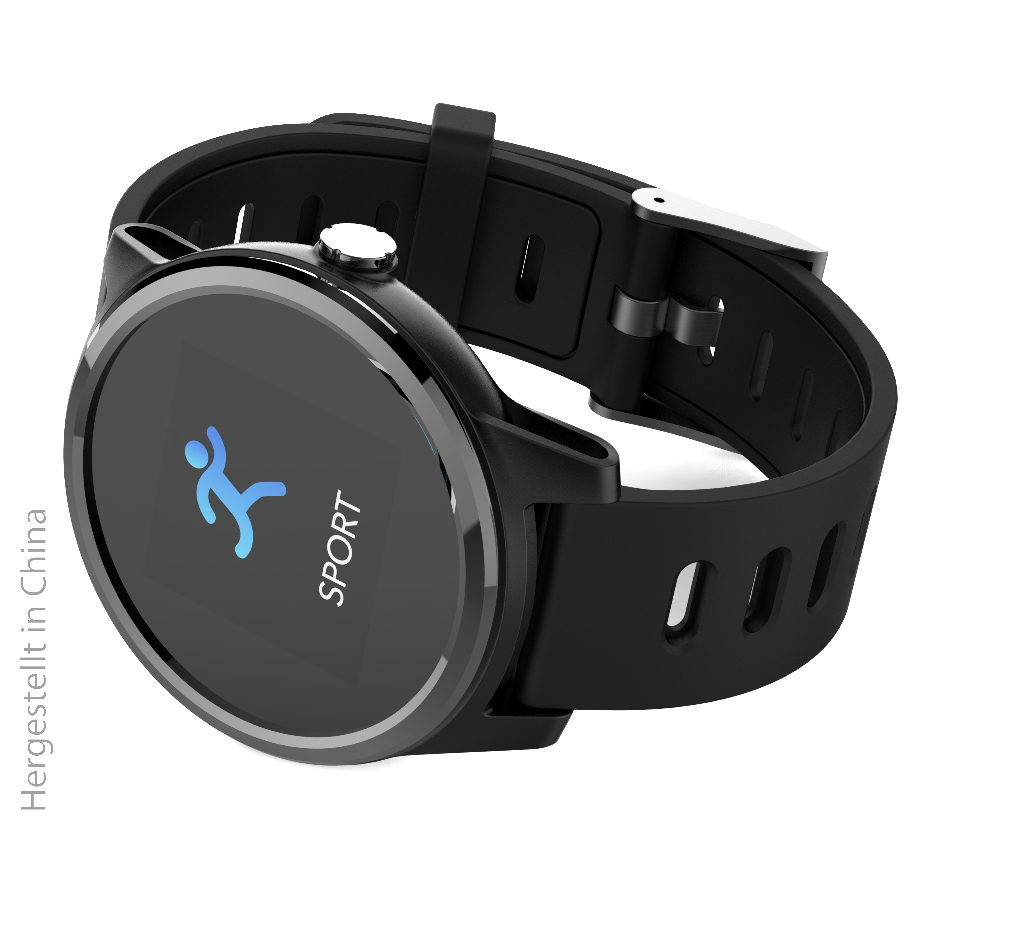 SWISSTONE SW 660 ECG Smartwatch Kunststoff, 215 mm, Schwarz