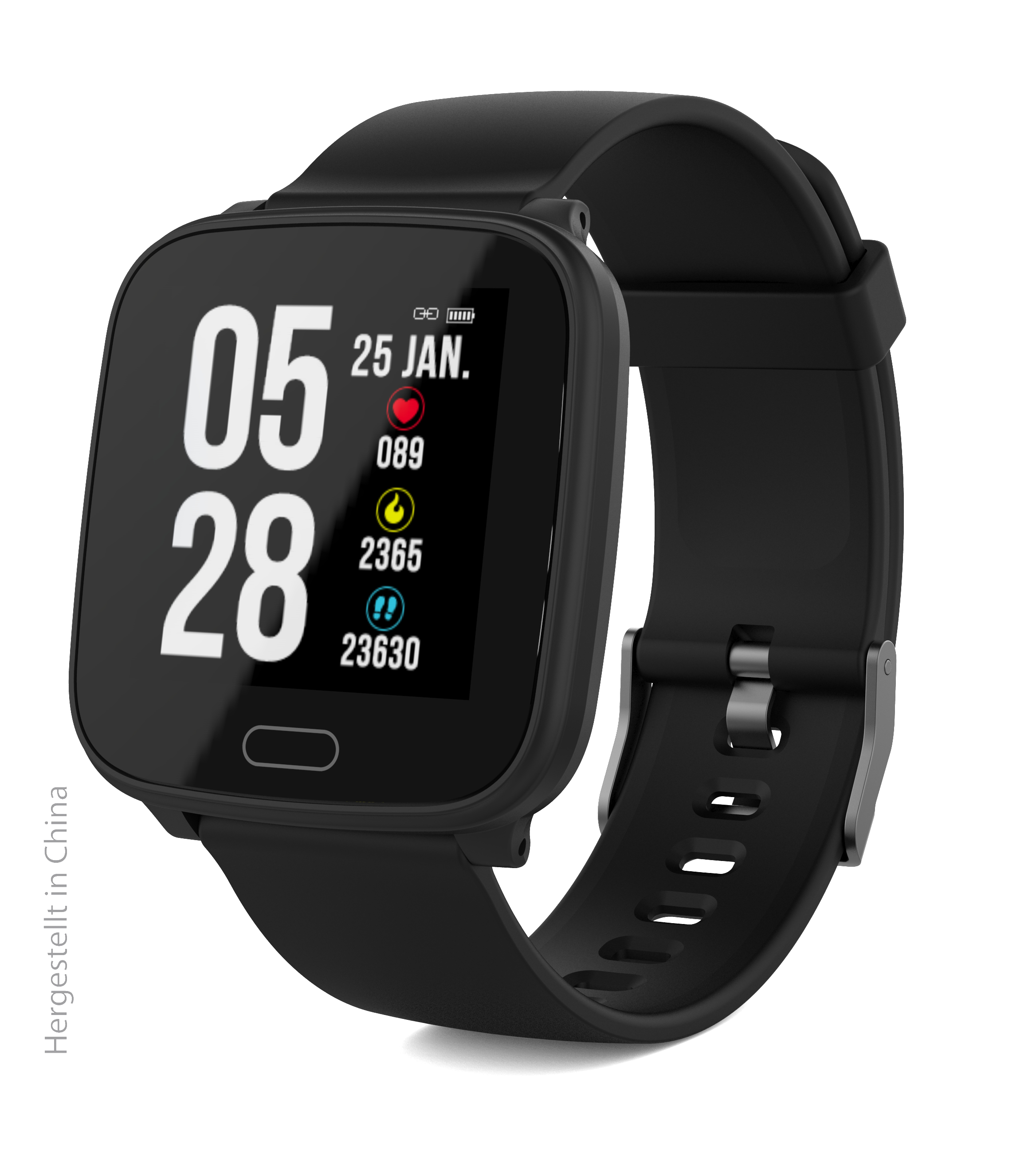 SWISSTONE SW 610 HR, Smartwatch, 215 mm, Schwarz