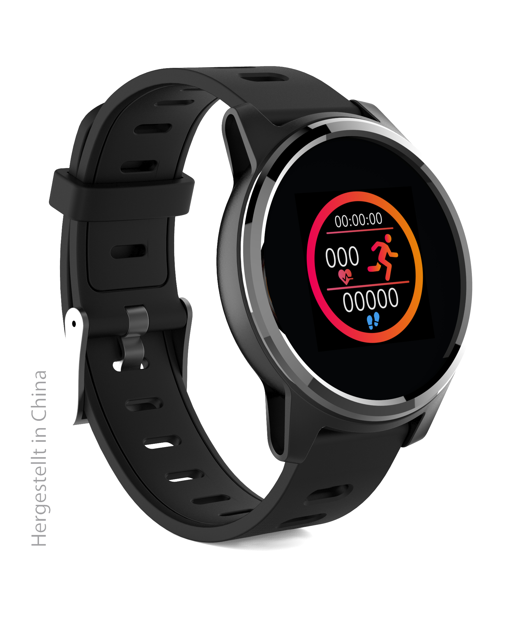 SWISSTONE SW 660 ECG Smartwatch Kunststoff, 215 mm, Schwarz