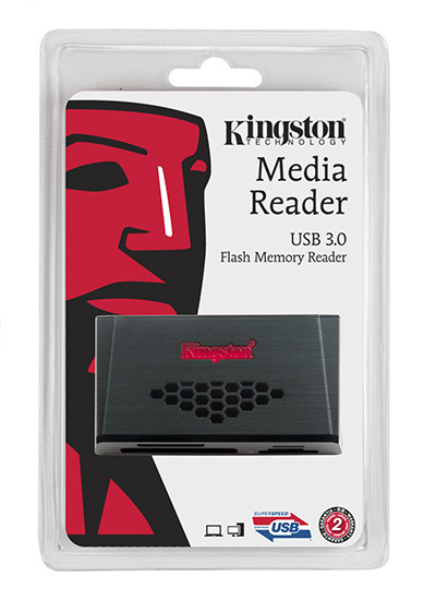 KINGSTON USB 3.0 Kartenlesegerät FCR-HS3, Schwarz