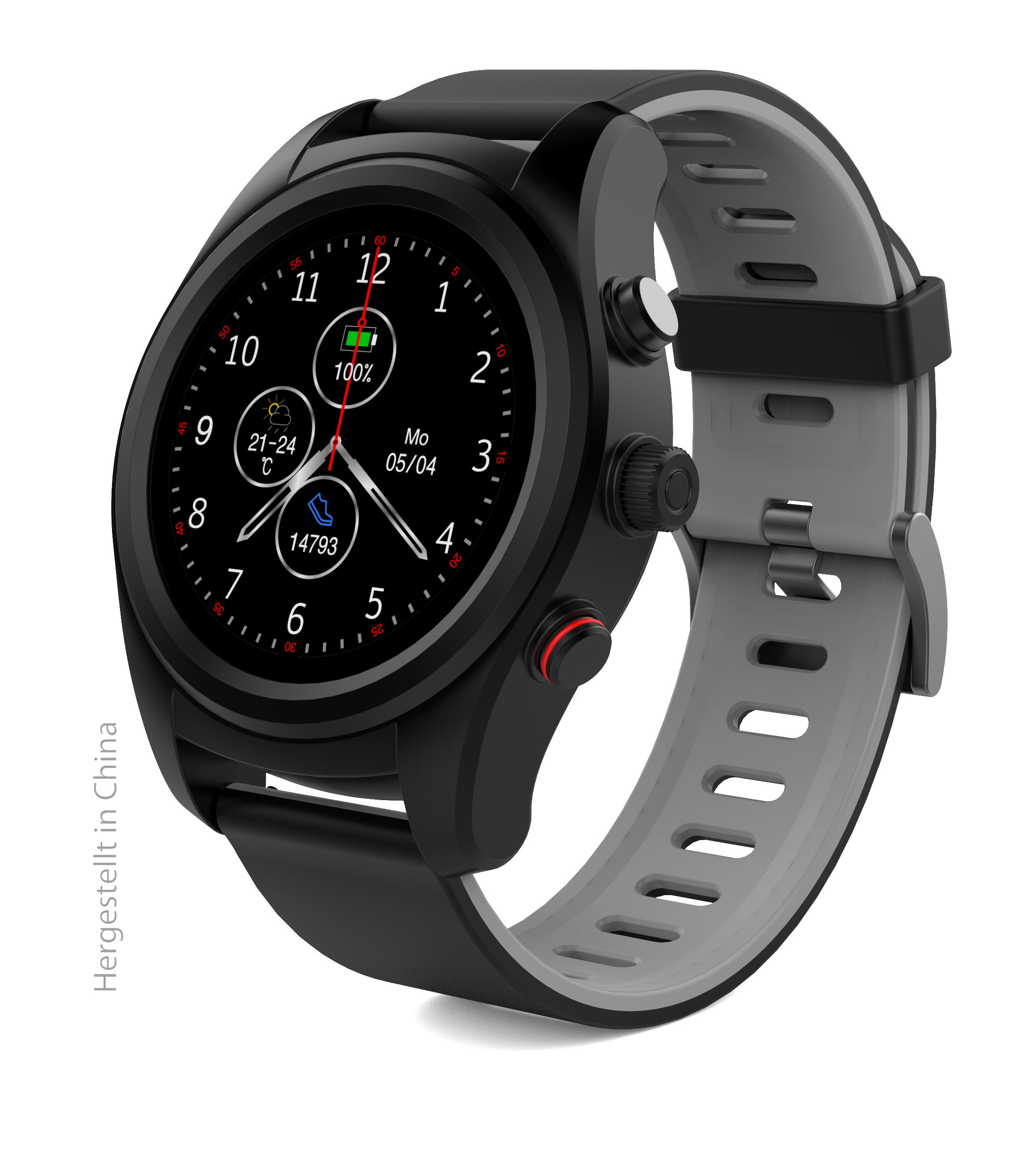 SWISSTONE SW 750 PRO Smartwatch Kunststoff, 220 mm, Schwarz