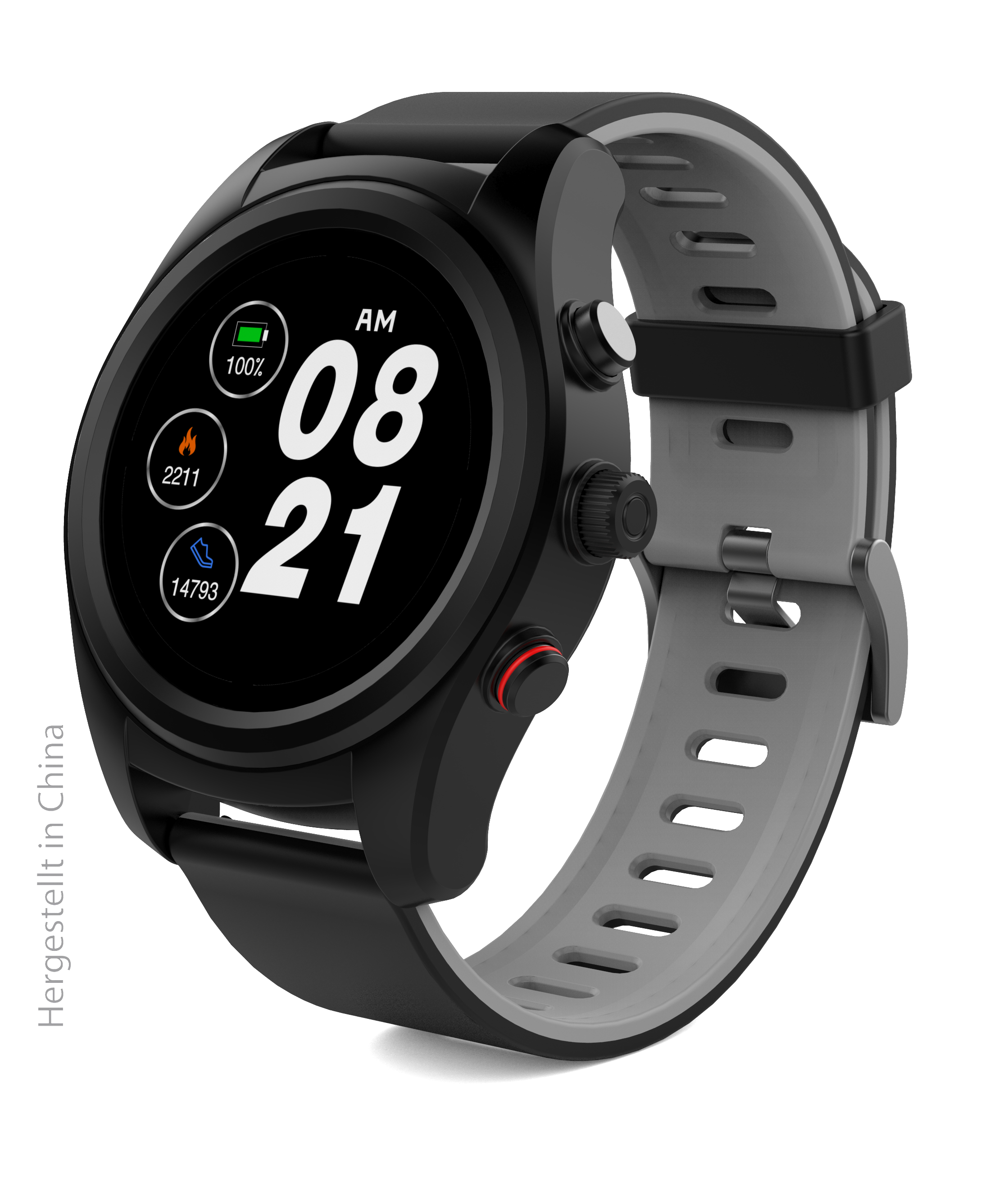 SWISSTONE SW 750 PRO Smartwatch Kunststoff, 220 mm, Schwarz