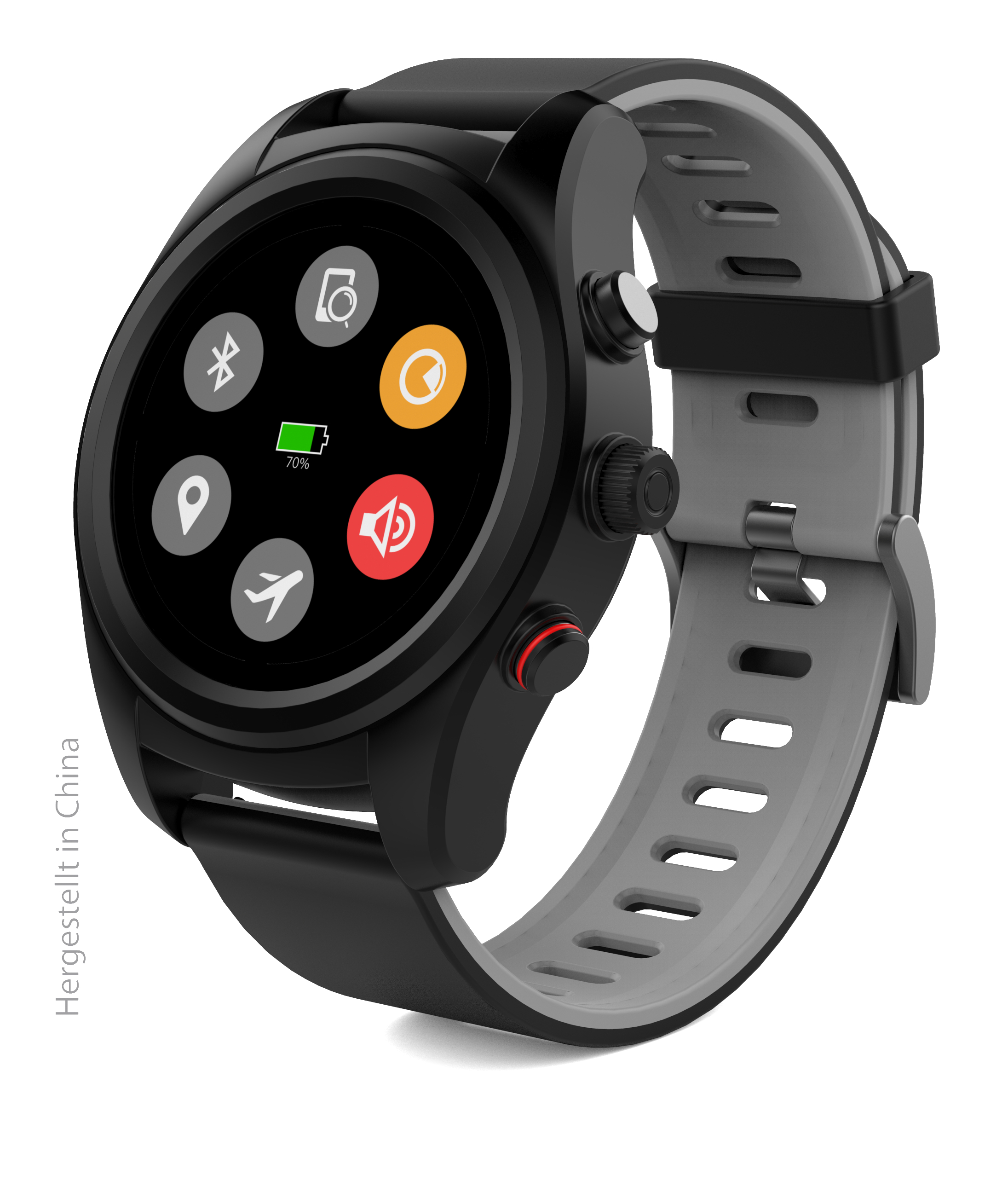SWISSTONE SW 750 PRO Smartwatch Kunststoff, 220 mm, Schwarz