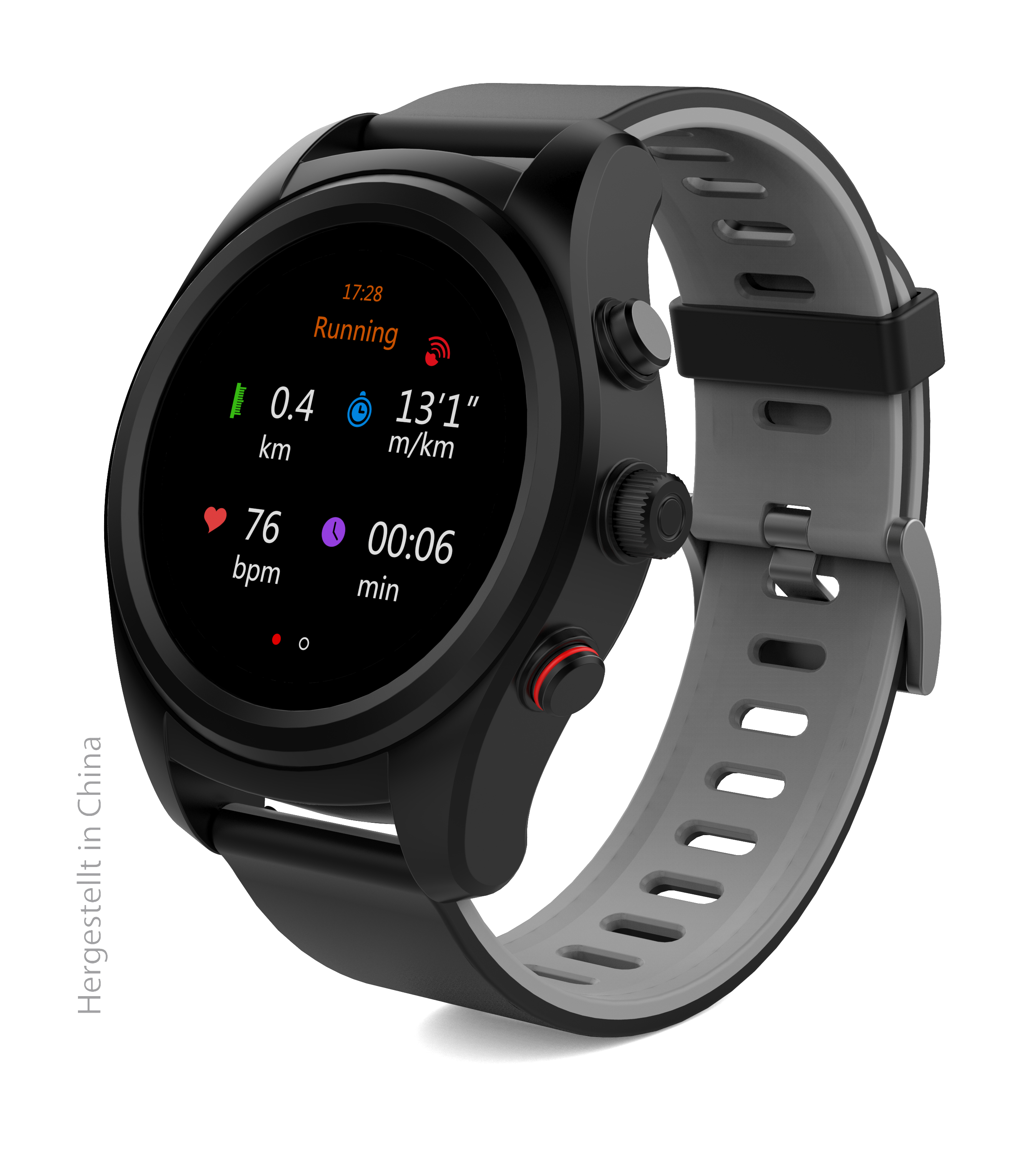 SWISSTONE SW 750 PRO Smartwatch Kunststoff, 220 mm, Schwarz