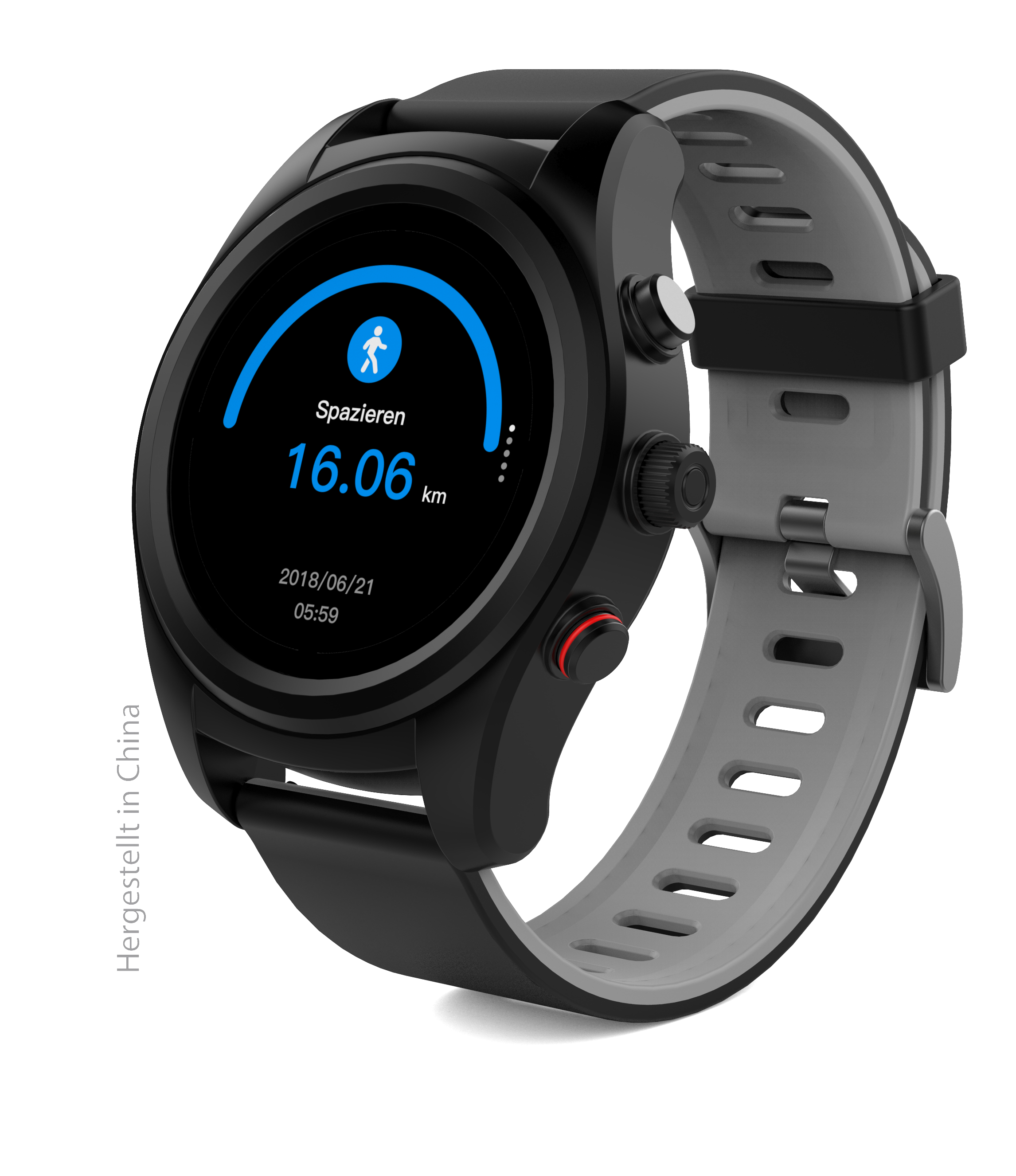 SWISSTONE SW 750 PRO Smartwatch Kunststoff, 220 mm, Schwarz