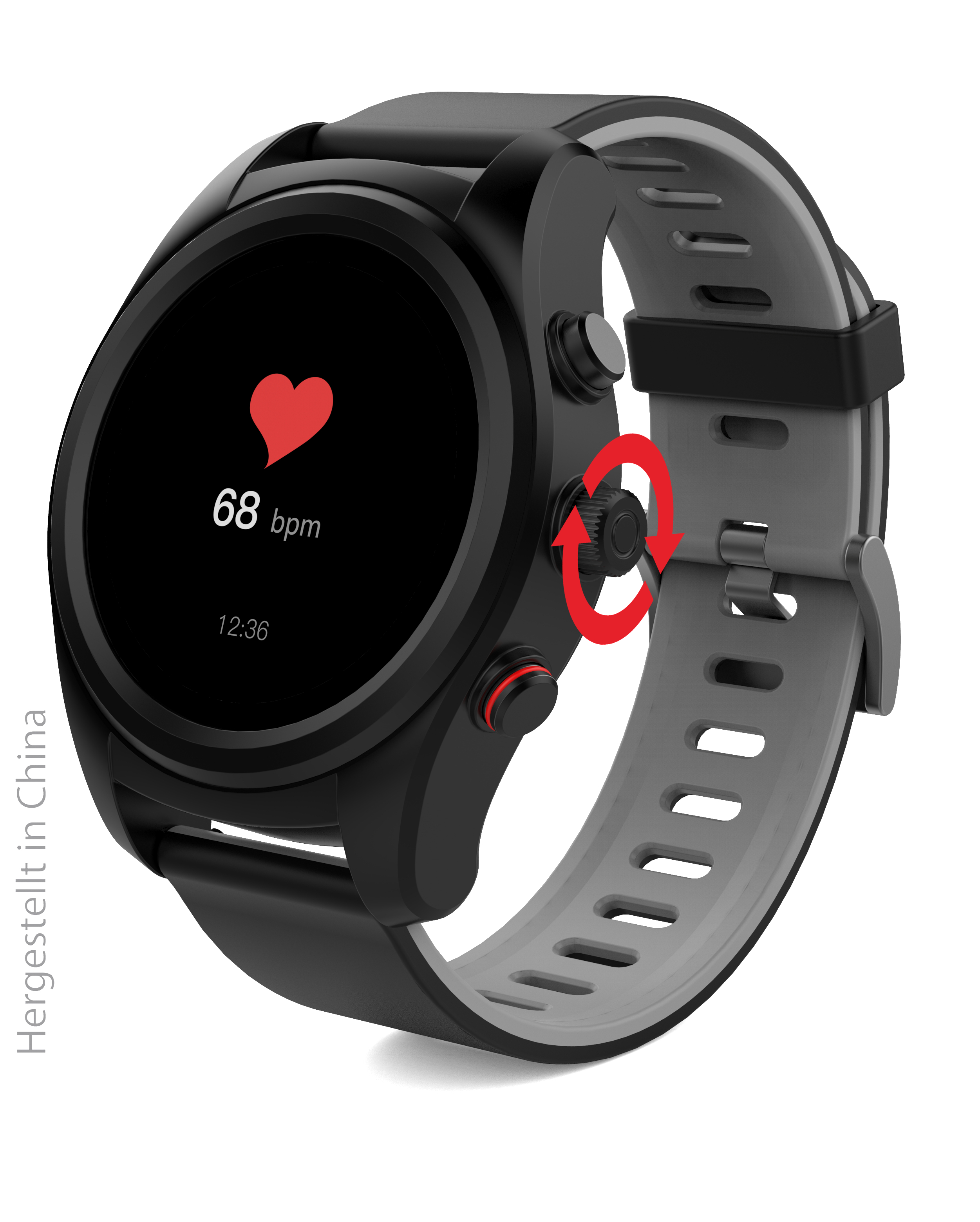 SWISSTONE SW 750 PRO Smartwatch Kunststoff, 220 mm, Schwarz